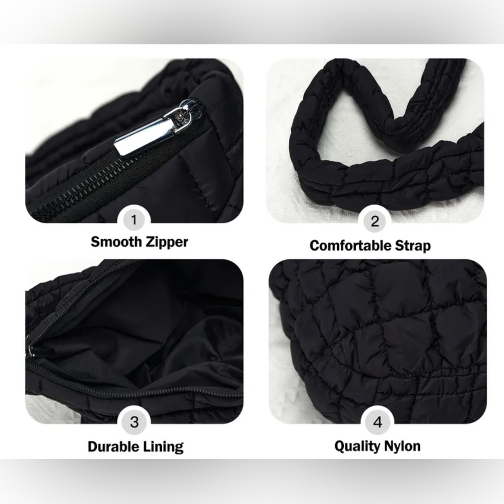 🖤New🖤 Black Quilted Crossbody - Picture 5 of 6